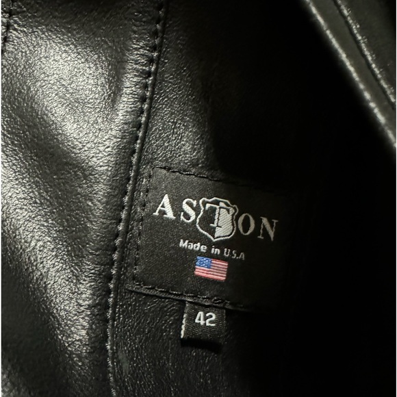 ASTON reversible Lambskin Leather Jacket 40 - Picture 6 of 11